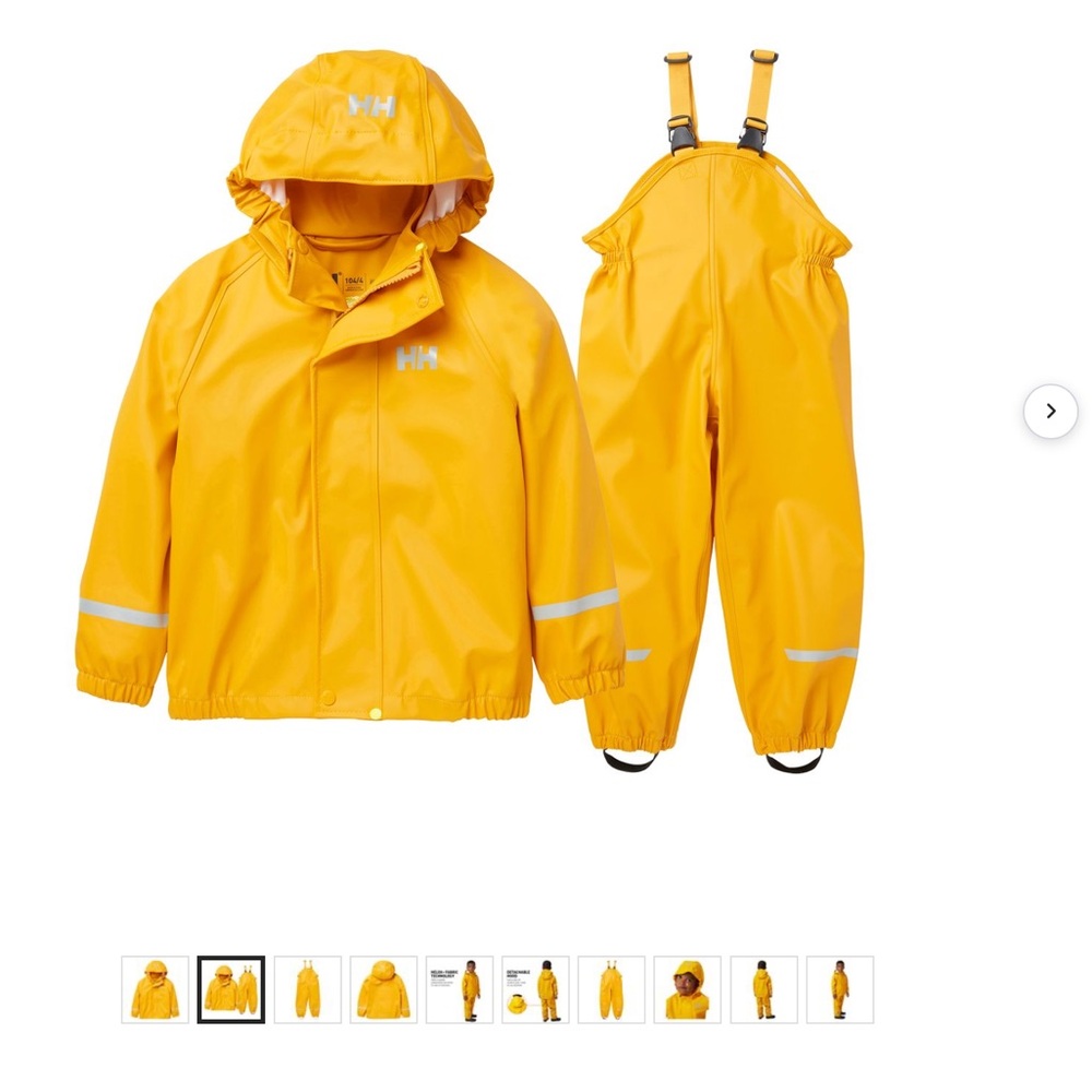 Helly Hansen Yellow Nautical 2-piece Rainsuit